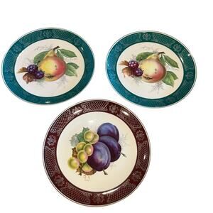 Rosenthal Salad Plates 7 3/4” Fruit Hand Painted